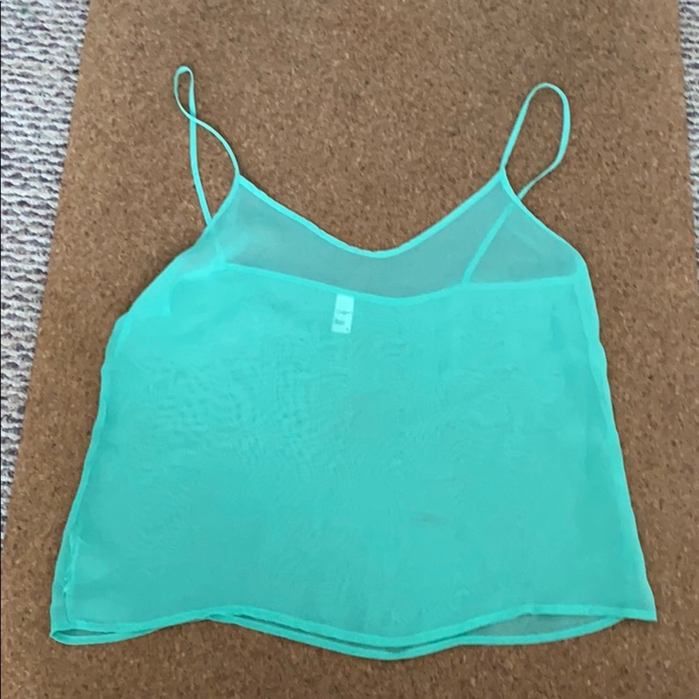 American Apparel Chiffon Crop Festival Tank Top